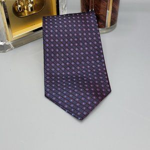 VALERIO GARATI Men's 100% Silk Hand Made Italy Blue Jacguard Luxury Necktie #EM